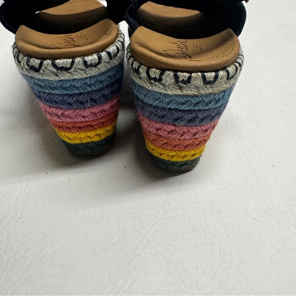 Skechers Black Wedges with Rainbow Embroidery - Picture 8 of 8
